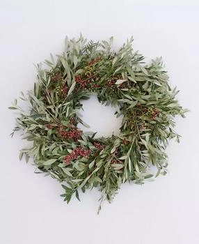 Magnolia Supply Co | Fresh Olive and Pepperberry Wreath, 20",商家Macy's,价格¥711