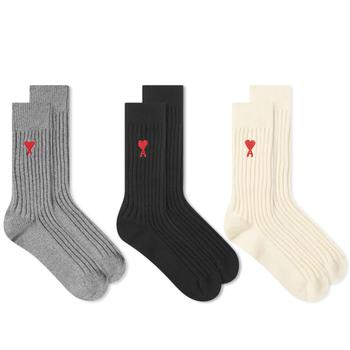 AMI | AMI A Heart Sock - 3 Pack商品图片,独家减免邮费