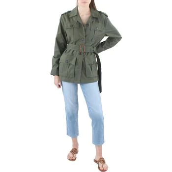 推荐Lauren Ralph Lauren Womens Twill Short Utility Jacket商品