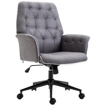 Simplie Fun | Vinsetto Linen Home Office Chair,商家Premium Outlets,价格¥1437