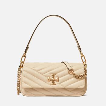 推荐Tory Burch Women's Kira Chevron Small Flap Shoulder Bag - New Cream商品