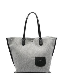 推荐Longchamp `Essential Flanelle` Large Shoulder Bag商品