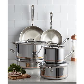 All-Clad | Copper Core 10-Pc. Cookware Set商品图片,5.9折×额外7折, 额外七折
