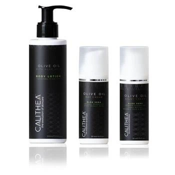 Calithea Skincare | Olive Oil & Aloe Vera Skincare Set Day Cream, Night Cream, & Body Lotion,商家Verishop,价格¥450