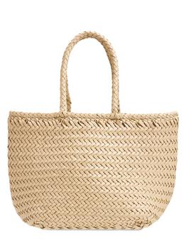 product Grace Small Woven Leather Basket Bag image