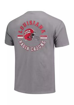 helmet怎么选, Image One | NCAA Louisiana-Lafayette Ragin Cajuns Short Sleeve Helmet Arch Graphic T-Shirt商品图片 