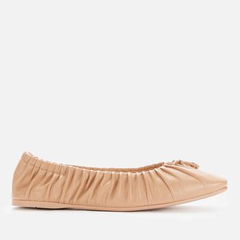 蔻驰女鞋, Coach | Coach Women's Eleanor Leather Ballet Flats - New Nude Pink商品图片 5折