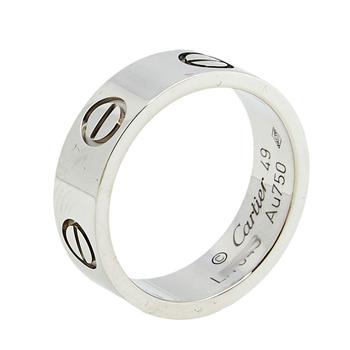 卡地亚戒指价格, [二手商品] Cartier | Cartier Love 18K White Gold Band Ring Size 49商品图片 满1件减$100, 满减