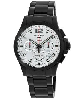 Longines | Longines Conquest V.H.P. Black Steel Silver Chronograph Dial Men's Watch L3.717.2.76.6 4.6折