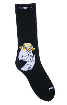 推荐Nermal S Thompson Socks - Black商品