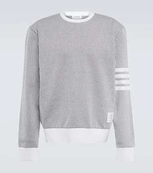 推荐4-Bar cotton seersucker sweatshirt商品