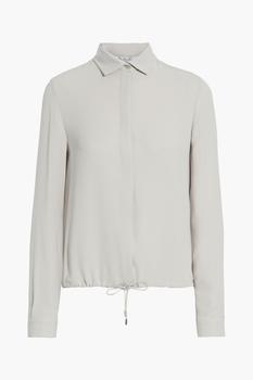 loro piana, Loro Piana | Gathered silk crepe de chine shirt商品图片 3折