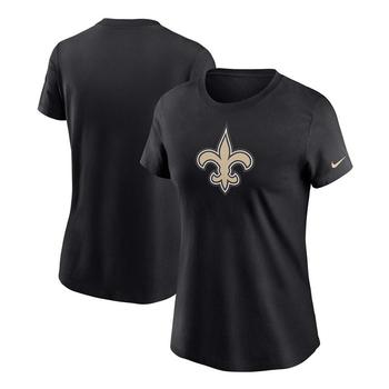 商品Women's Black New Orleans Saints Logo Essential T-shirt,商家Macy's,价格¥220图片