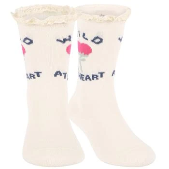 Louise Misha | Wild at heart lace detailing socks in white,商家BAMBINIFASHION,价格¥210