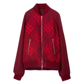 Burberry品牌, 商品男士 Ripple 双面格纹印花飞行员夹克, 价格¥3207