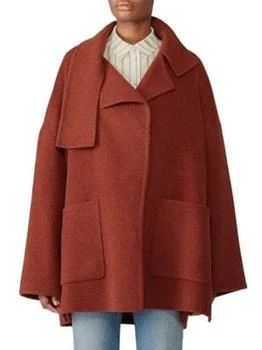 Vince | Oversized Wool Blend Blanket Coat,商家Saks OFF 5TH,价格¥1545