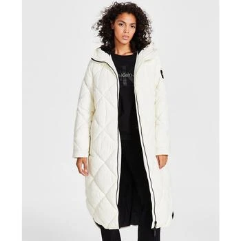 Calvin Klein | Women's Cire Drama Hooded Longline Puffer Jacket 7.9折×额外7折, 额外七折
