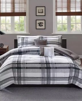 Intelligent Design | Rudy 4-Pc. Plaid Twin/Twin XL Comforter Set,商家Macy's,价格¥419