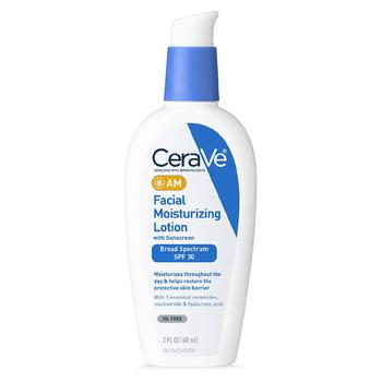 CeraVe | AM Face Moisturizer SPF 30 Oil-Free Cream with Sunscreen商品图片,满$30享8.5折, 满折