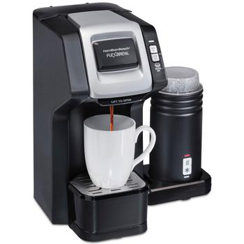 商品FlexBrew Dual Single Cup Coffee Maker with Milk Frother图片