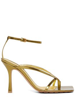 bottega veneta鞋马丁靴, Bottega Veneta | 90mm Dot Stretch Leather Sandals商品图片 