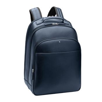 万宝龙包是什么牌子, MontBlanc | Mont Blanc 万宝龙 男士蓝色皮革背包 115630商品图片 独家减免邮费