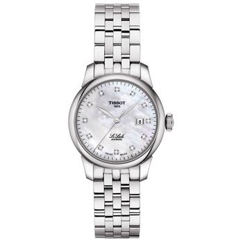 女士tissot automatic, Tissot | Women's Swiss Automatic Le Locle Diamond-Accent Stainless Steel Bracelet Watch 29mm商品图片 