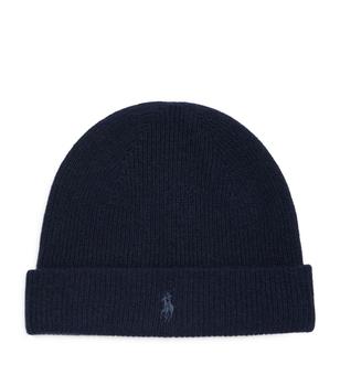 拉夫劳伦帽子怎么选, Ralph Lauren | Cashmere Polo Pony Beanie商品图片 