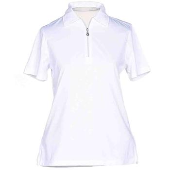 推荐Embossed Plaid Short Sleeve Polo Shirt商品