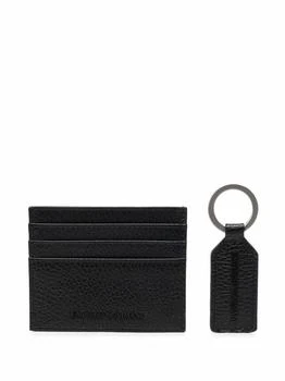 Emporio Armani | LEATHER CARD CASE AND KEY HOLDER SET,商家Boutiques Premium,价格¥877