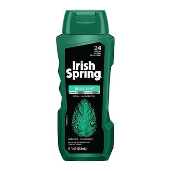 商品Irish Spring Black Mint Body Wash For Men 24 Hour Fresh Scent 18 Oz,商家MyOTCStore,价格¥22图片