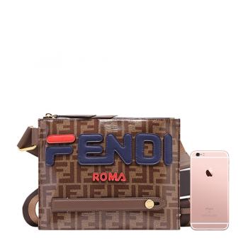 肯迪文怎么样, Fendi | Fendi 芬迪 男士棕色釉光布料配皮单肩包斜挎包 7VA437-A5N7-F15HG商品图片 满$100享9.5折, 满折