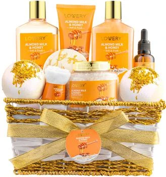 推荐Gift Basket For Women – 10 Pc Almond Milk & Honey - Self Care Kit商品
