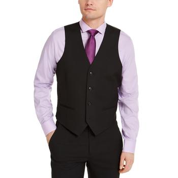 商品Men's Classic-Fit Stretch Solid Suit Vest, Created for Macy's图片
