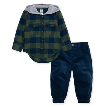 Little Me | Baby Boys Check Woven Hoodie and Pant Set 6.9折