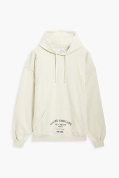 推荐Oversized printed French cotton-blend terry hoodie商品