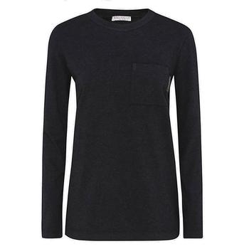 Brunello Cucinelli | Brunello Cucinelli Long-Sleeved Jersey T-Shirt商品图片,6.1折