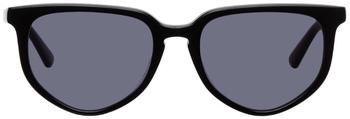 Alexander McQueen | Black Acetate Round Sunglasses商品图片,独家减免邮费