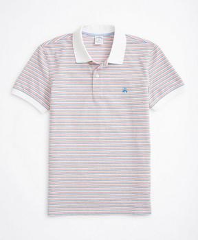 product Slim-Fit Striped Performance Polo Shirt image