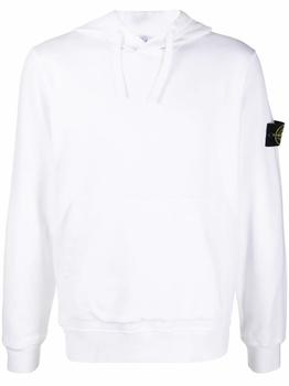 推荐Stone Island Men's  White Cotton Sweatshirt商品