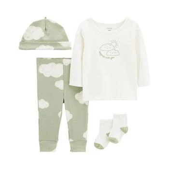 Carter's | Baby Boys or Baby Girls Take Me Home T Shirt and Pants, 4 Piece Set,商家Macy's,价格¥84