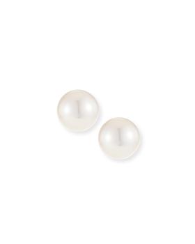 BELPEARL | 18k Akoya Pearl Stud Earrings, 9.5x9mm商品图片,