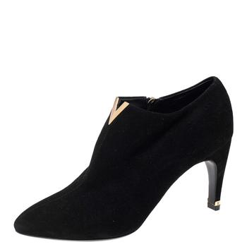 lv长筒靴, [二手商品] Louis Vuitton | Louis Vuitton Black Suede V Bahiana Booties Size 38商品图片 6.8折, 满1件减$100, 满减