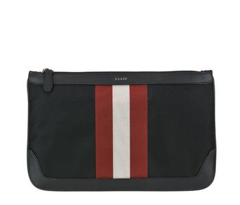 bally钱包腰包, Bally | Black Techno Nylon Cayard Clutch Bag商品图片 5.7折