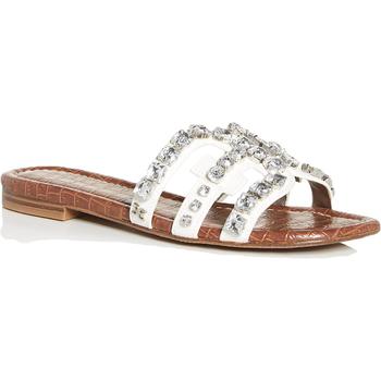 美国sam edelman拖鞋, Sam Edelman | Sam Edelman Womens Bay 2 Leather Embellished Flat Sandals商品图片 4折