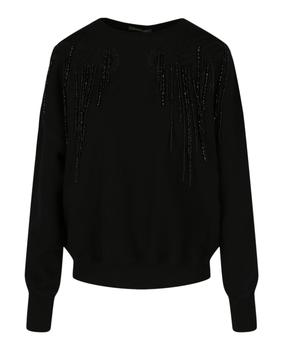 Alexander McQueen | Beads and Lace Sweatshirt商品图片,2折×额外9折, 独家减免邮费, 额外九折