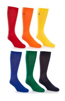推荐(821482PKZ2) Sport Crew Socks 6 Pack - Assorted商品