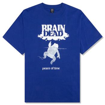 Brain Dead | Brain Dead Peace of Team T-Shirt - Blue商品图片,额外8.5折, 额外八五折