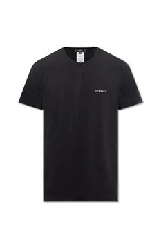Versace | Versace Logo Printed Crewneck T-Shirt,商家Cettire,价格¥270