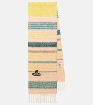 Vivienne Westwood | Striped alpaca and wool-blend scarf 